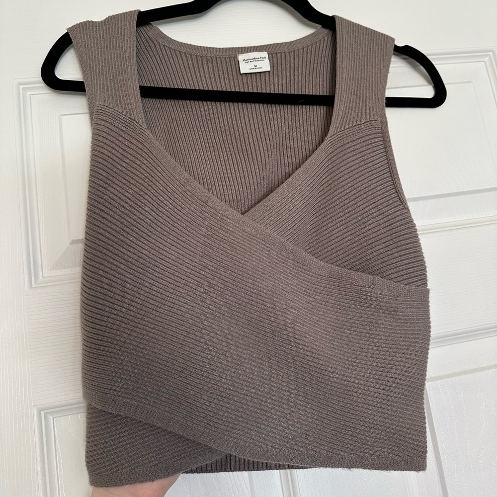 Abercrombie Lux Wrap Top- sleeveless
